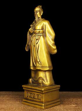 铜神医扁鹊神像摆件中医馆药店张仲景华佗药王医圣供奉铜像名医纯