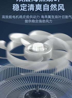 电风扇静音家用落地扇2026新款大风力静音立式宿舍台式工业制冷无