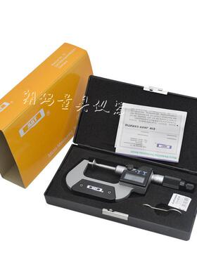 电子公法线千分尺数显公千法线分带刻线0--2550-CKC75-尺100mm