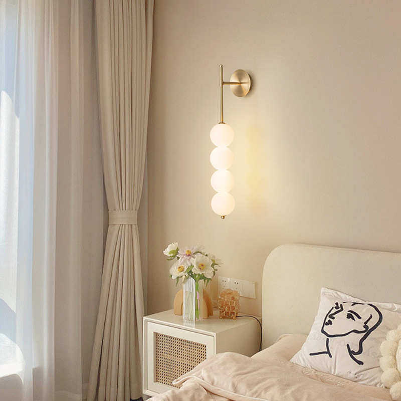 糖葫芦卧室床头壁灯奶油风客厅沙发背景墙壁灯高级感网红装饰灯具,淘宝优惠券,粉丝福利购,淘宝优惠卷