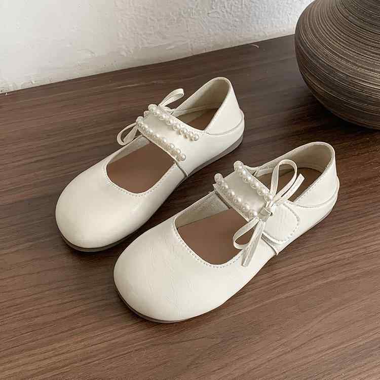 三色珍珠圆头平底玛丽珍鞋2026新款魔术贴单鞋法式软底休闲单鞋定,淘宝优惠券,粉丝福利购,淘宝优惠卷