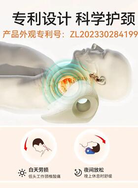 PROIRON普力艾颈椎按摩枕家用颈椎舒缓颈肩指压颈部枕头颈部支撑