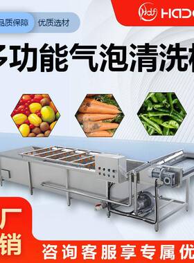 食品燕窝鼓泡式清洗机不锈钢气泡清洗设备预制菜清洗加工整条产线