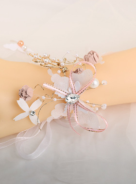 韩式新娘手腕唯美超仙甜美手链