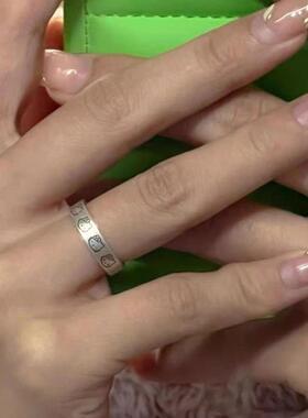 小众冷门戒指女学生党ins网红卡通款情侣男女图案kt猫咪动漫主角