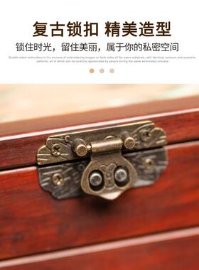 苏绣首饰盒摆件中式手工刺绣收纳饰品置物盒子国风双面绣文创礼品