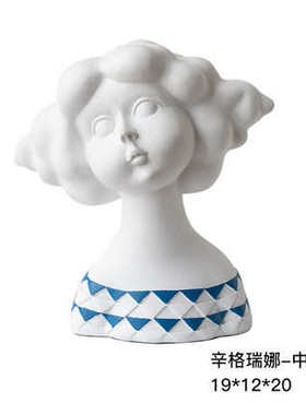 树脂娜创意女孩装饰品电视柜  辛格瑞摆件北欧人偶客厅批发