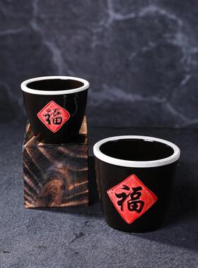 聚宝盆装饰品米缸摆件陶瓷聚财福