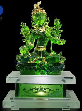 采购产品佛像饰品，鎏金，绿度母，观音菩萨佛像，家庭崇拜，镇屋