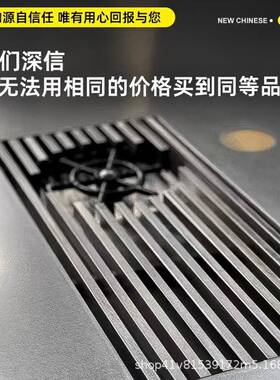 馆新中茶饮咖啡吧式台乱纹泡不锈钢前定制嵌入式纯茶茶盘全套658