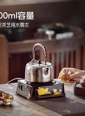 格丽思GREENIS黑晶炉玻璃壶围炉煮茶壶泡泡茶炉新款家用烧水提梁
