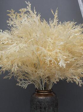 彷真花假花松柏叶鹿角叶婚庆红色香槟粉色花材婚礼堂悬吊式天花板