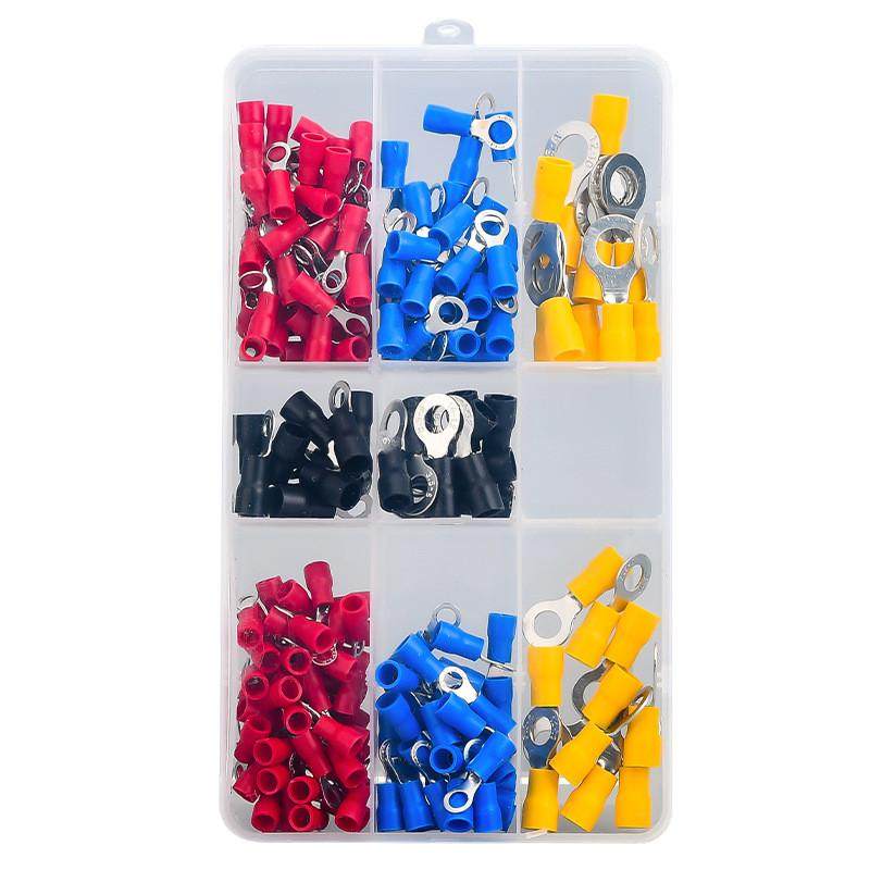 RV圆型冷压端子电线O形接头接线端子铜鼻子预绝缘线耳DIY组合套装,淘宝优惠券,粉丝福利购,淘宝优惠卷