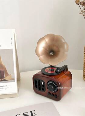 ins风覆古怀旧留声机摆件音乐盒酒吧咖啡厅玄关桌面创意家居装饰
