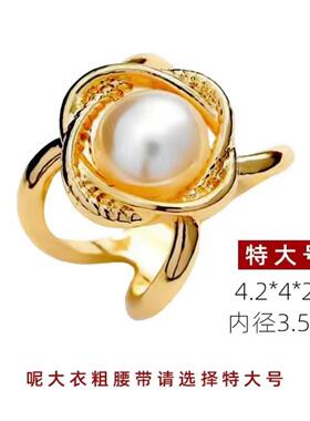 十字镂空甜美珍珠衣扣水晶袖扣