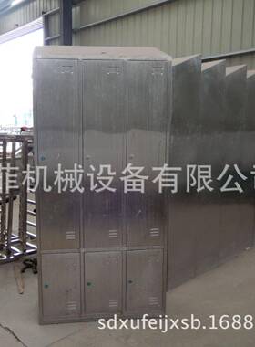 不锈钢斜顶更衣柜鞋柜冷库鞋橱车间更衣橱接待室八门衣柜304
