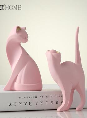 妖娆格猫北妖娆猫摆摆欧风家居装品酒柜客厅饰电视柜摆件创意房间