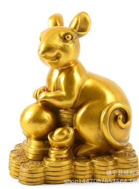 铜器十二生肖摆件古玩属鼠牛虎属兔龙蛇马羊猴鸡狗猪金属工艺品