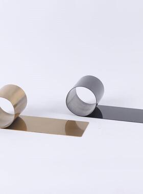 现代简约欧式楼轻MC-TY-11奢几属何卷边金色金托盘摆件板房售样处