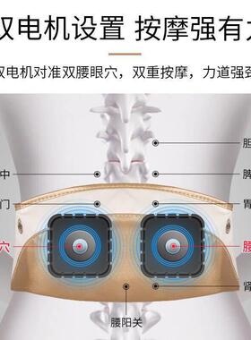 腰部按摩器电动捶打热敷腰椎腰疼仪颈部肩部全身家用捶背敲敲乐