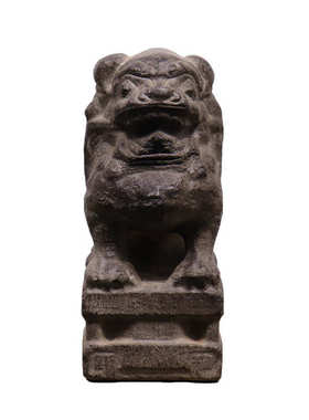 厂家批发仿古石雕山西青石风化老皮狮子中式复古摆设文玩收藏装饰