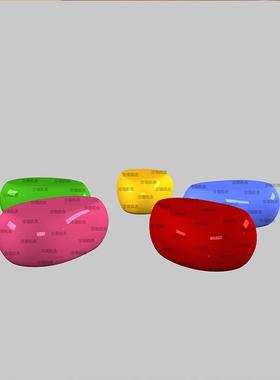 创意鹅卵石水滴座椅商场公共休息区玻璃钢休闲椅户外美陈凳子椅子