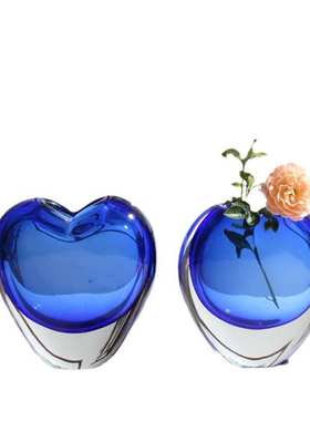 淄博琉璃摆件高档玻璃制品工艺品花瓶爆款家居装饰品客厅艺术