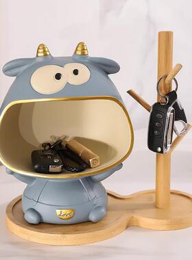 钥匙收纳摆件进门入户玄关家居饰品电视柜置物架创意现代轻奢客厅