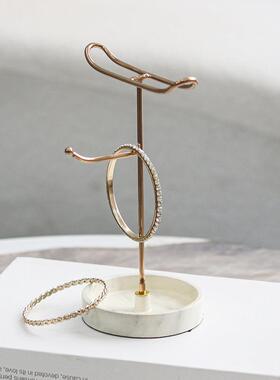 轻奢金属摆件耳环项链首饰展示架样板间酒店卧室衣帽间桌面装饰品