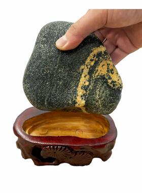 天然泰山石敢当保真不切底风景区主脉原石补角靠山石保平安客厅摆