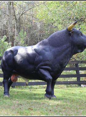 公园抽象铜牛雕塑摆件城市大型华尔街铜牛雕塑园林景观铜牛雕塑