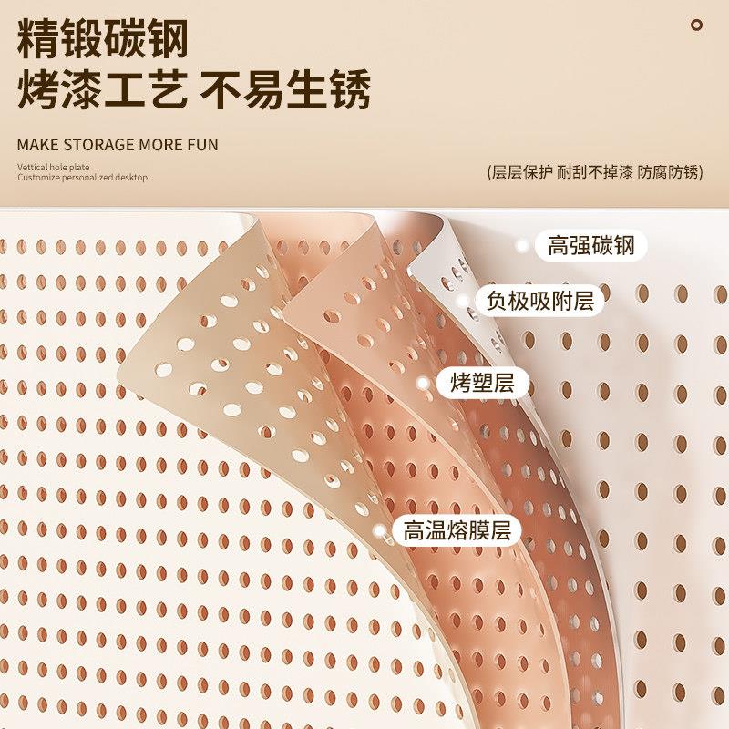 Desktop hole plate storage rack without punching vertical student desk computer desk storage shelf display rack