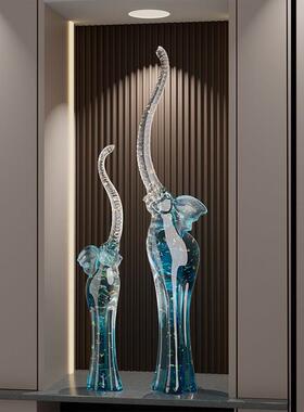 采购产品大象对入口装饰品，无障碍奢侈品，高端客厅，财富电视柜