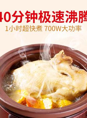 依立紫砂电炖砂锅快速全自动家用煲汤炖肉稀饭大功率多功能煮粥