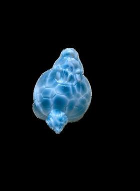 海纹石小龙龟吊坠拉利玛乌龟项坠锁骨链坠挂件规格36.9*25.4*16.7