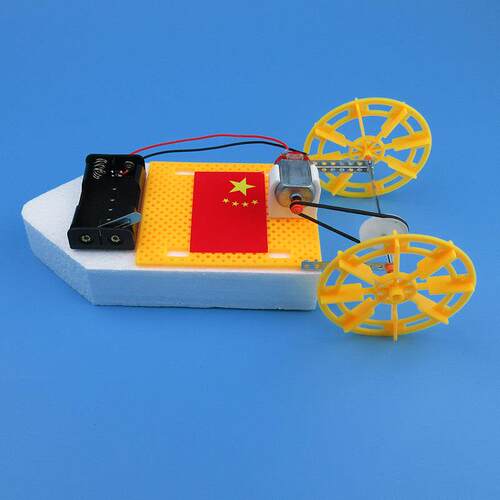diy双桨明轮船科技小制作 益智模型物理小发明科学实验儿童小学生 - 图2