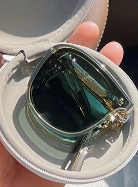 式太阳镜女高级感防晒防紫外线可收纳偏光近视