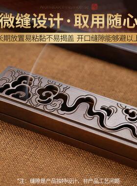 苏工卧香盒铜家用室纯线内线香插铜香苏工全铜盒仙鹤沉香香炉茶道
