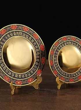 密宗佛法器藏传准提镜准提母咒准提菩萨合金尼泊尔准提镜吉祥摆件