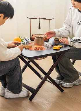 围炉煮茶桌家用室内全套折叠烧烤架户外阳台庭院取暖炭火碳炉桌子