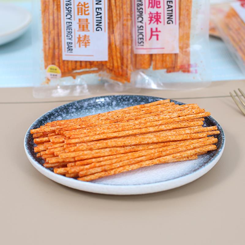 笑辣辣嗨吃脆辣片500g嗨吃能量棒辣条麻辣棒怀旧零食小吃休闲食品