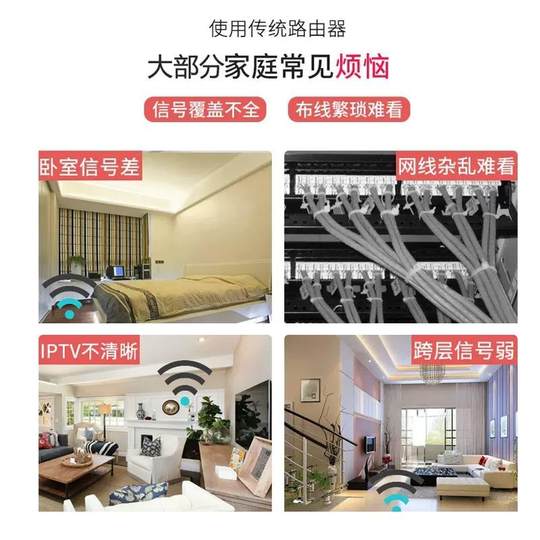 Tenda PH3 Gigabit Power Cat Wireless Router Set IPTV Wired Pair Extender Power Line Adaptation