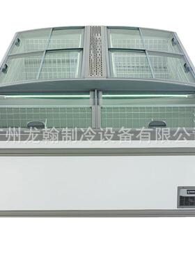 新款超市冷冻组合岛柜直冷无霜速冻展示柜商用大容量卧式冰柜