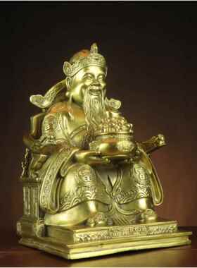 杨铜记 铜财神 铜财神 财神爷 财神摆件厂家 富贵财神