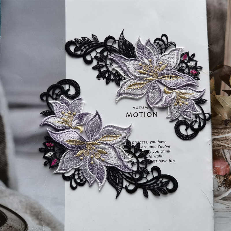 2片紫色系刺绣花朵补丁贴汉服古风花贴无背胶,淘宝优惠券,粉丝福利购,淘宝优惠卷