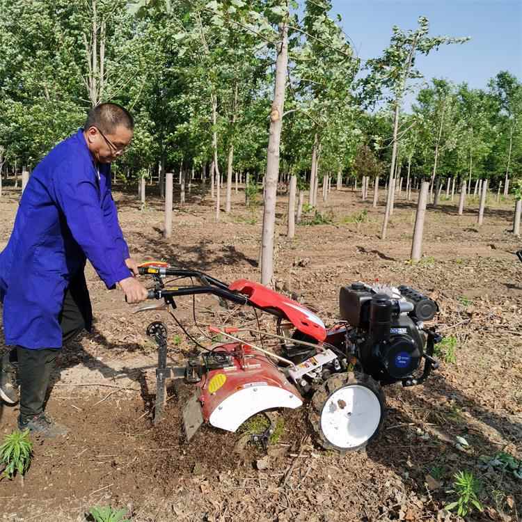 New four-wheel drive rotary tiller, hand-held mountain tiller, gasoline small micro tiller