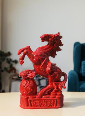 采购产品马装饰品，栗色陶瓷小马工艺20231204品，品立即迁成红功