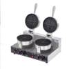 Double-head waffle oven, commercial waffle maker, heart-shaped electric heating pancake machine, commercial waffle maker, electromechanical pancake stall manufacturer