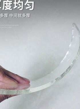 直筒透明仿玻璃花瓶摆件客厅插花龟背竹花盆竹专用轻奢玻璃缸鱼缸