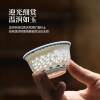 Exquisite porcelain Jingdezhen tea set high-end blue and white exquisite covered bowl blue and white porcelain tea set ceramic gift box for the elders